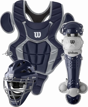WILSON C200 Youth Catcher's Gear Kit - Navy