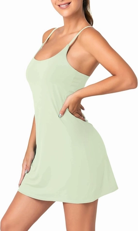 Womens Tennis Dress with Built-in Bra & Shorts Athletic Dress Workout Dress Exercise Dress with Pockets Golf Dress