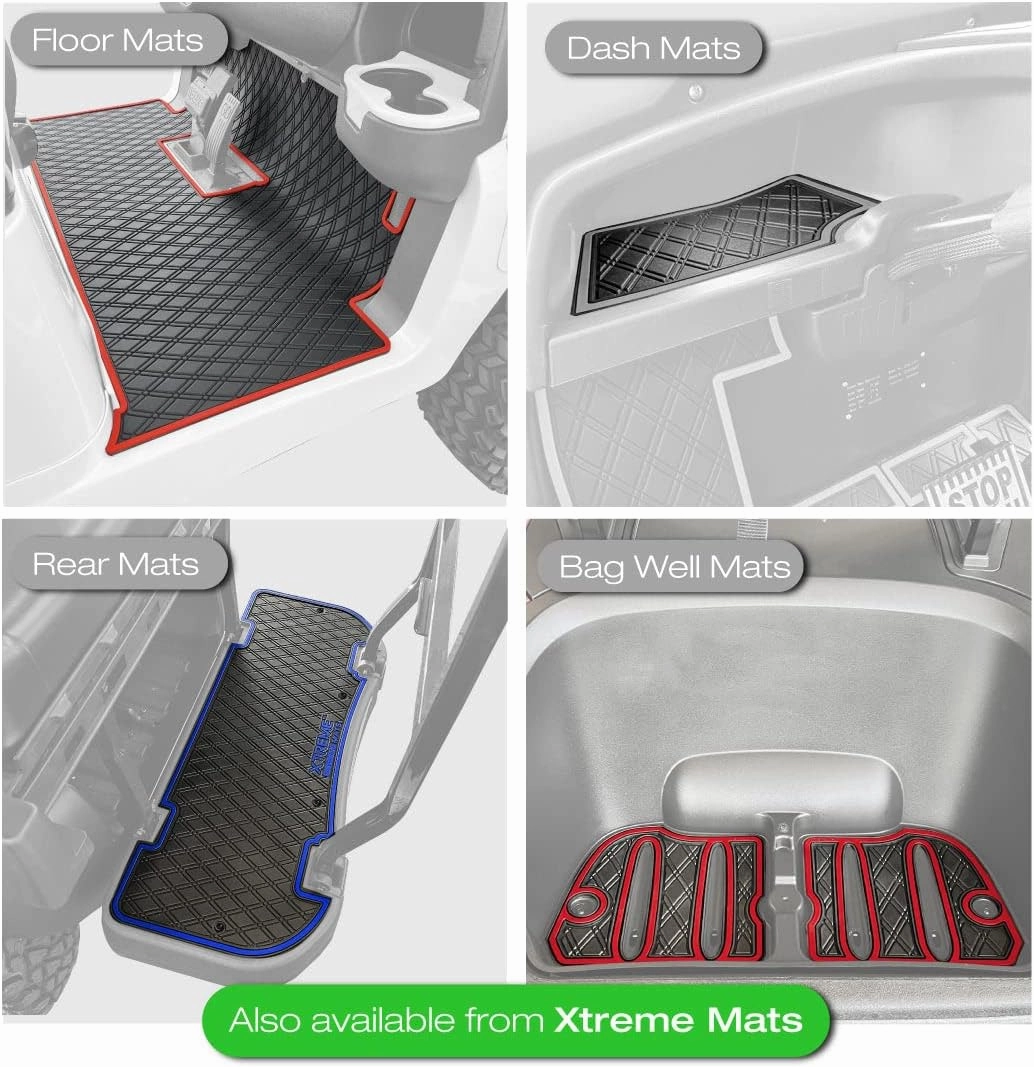Xtreme Mats ICON Compatible, Full Coverage Golf Cart Floor Liner - Compatible with ICON and Advanced EV (Gen1) Golf Carts - Choose Your Color/Style