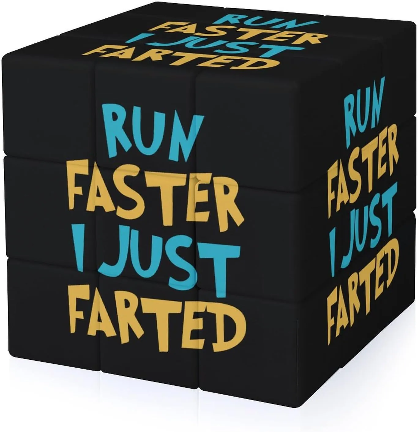 Yepp I Just Farted Classic Cube 3x3 Fast Smooth Turning Funny Graphic Printing Puzzle Travel Games for Adult