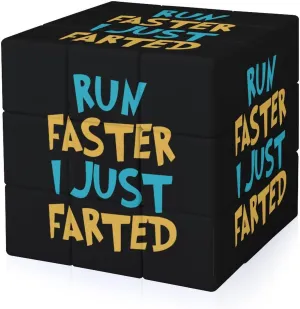 Yepp I Just Farted Classic Cube 3x3 Fast Smooth Turning Funny Graphic Printing Puzzle Travel Games for Adult