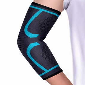 YIKA Tennis Elbow Brace, Elbow Compression Sleeve for Tendonitis, Golfer Elbow Support, for Both Men and Women Pain (Blue)
