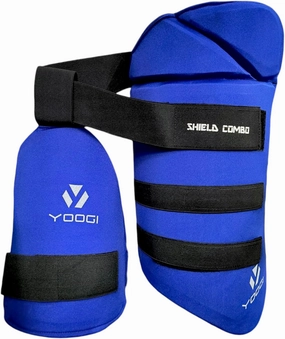 YOOGI Cricket Shield Combo Thigh Guard Lower Body Sefety,Cricket Thigh Pad