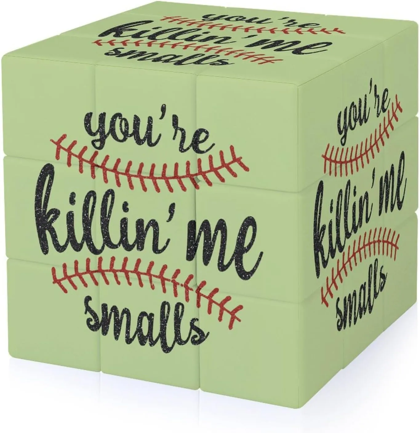 You're Killin' Me Smalls Baseball Funny 3x3x3 Cube Smooth Lightweight Puzzle for Adult Graphic Printing Travel