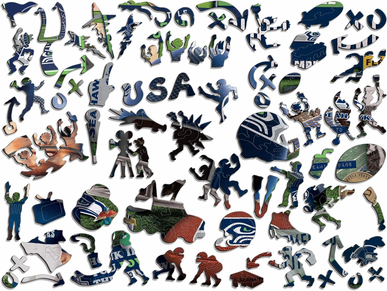 YouTheFan NFL Wooden Retro Series Puzzle, 17.75 x 13.25 Inches, 333 Pieces