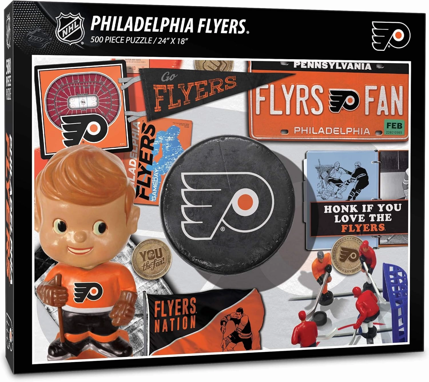 YouTheFan NHL Philadelphia Flyers Retro Series 500pc Puzzle