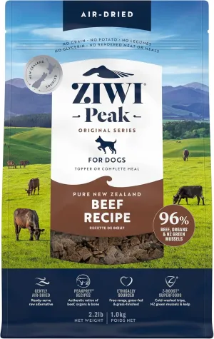 ZIWI Peak Air-Dried Dog Food – Beef - All Natural, High Protein, Grain Free, Limited Ingredient w/ Superfoods (35.2oz)