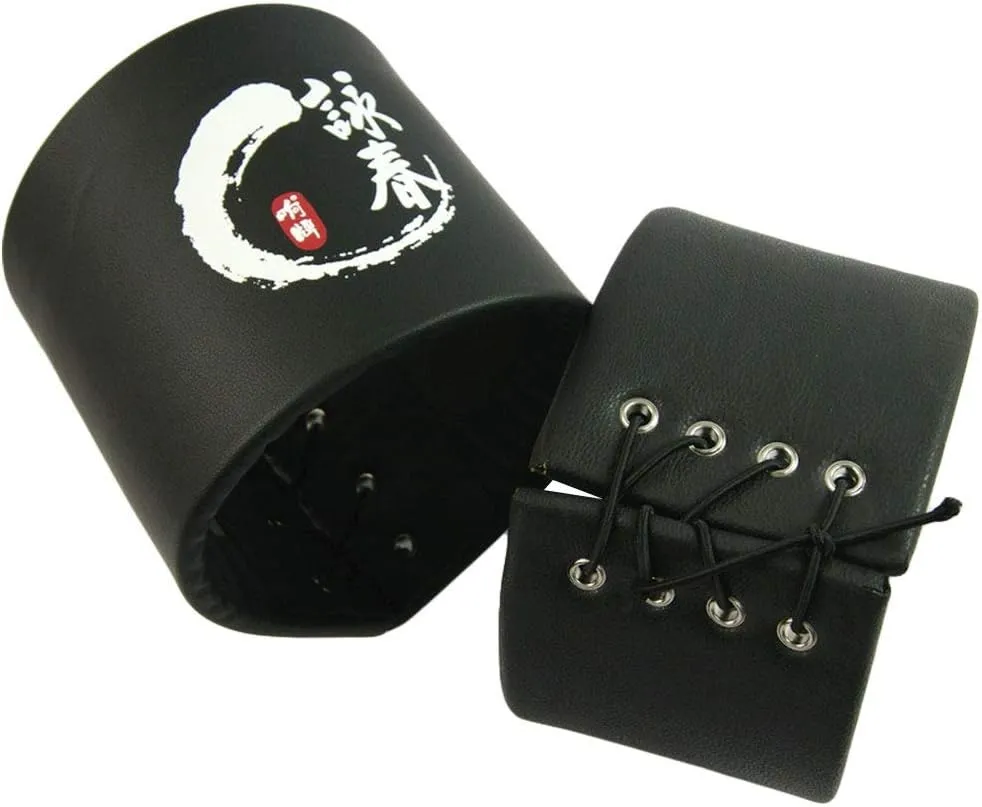 ZooBoo Wooden Dummy Punching Pads - Wing Chun Martial Art Kung Fu Kick Training Boxing Punch Kick Mount Bracket Striking Head Mounted Target Bags Set - 2 in 1 Set - Black